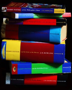 Harry Potter stack of books