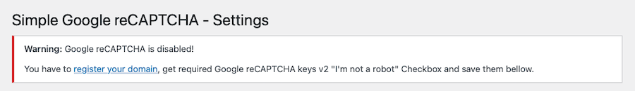warning to register your domain 
