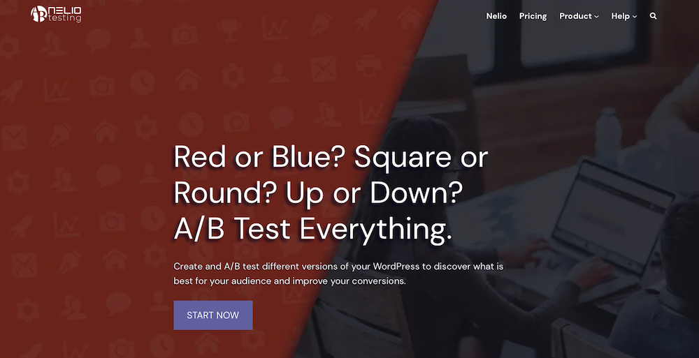 Nelio Testing homepage