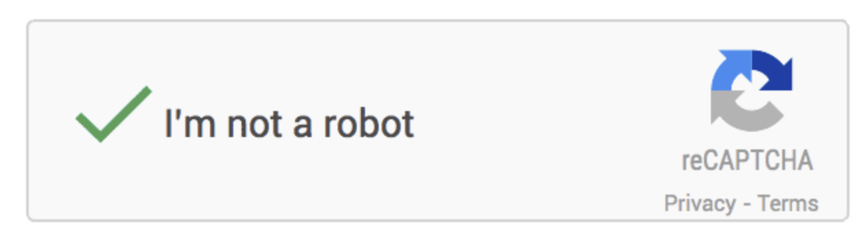 example of a reCAPTCHA