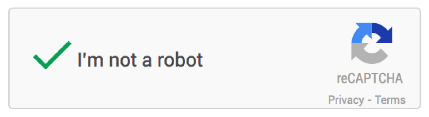 I'm not a robot reCAPTCHA