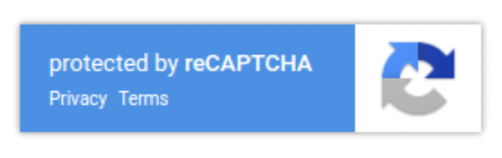 notice that says "protected by reCAPTCHA"